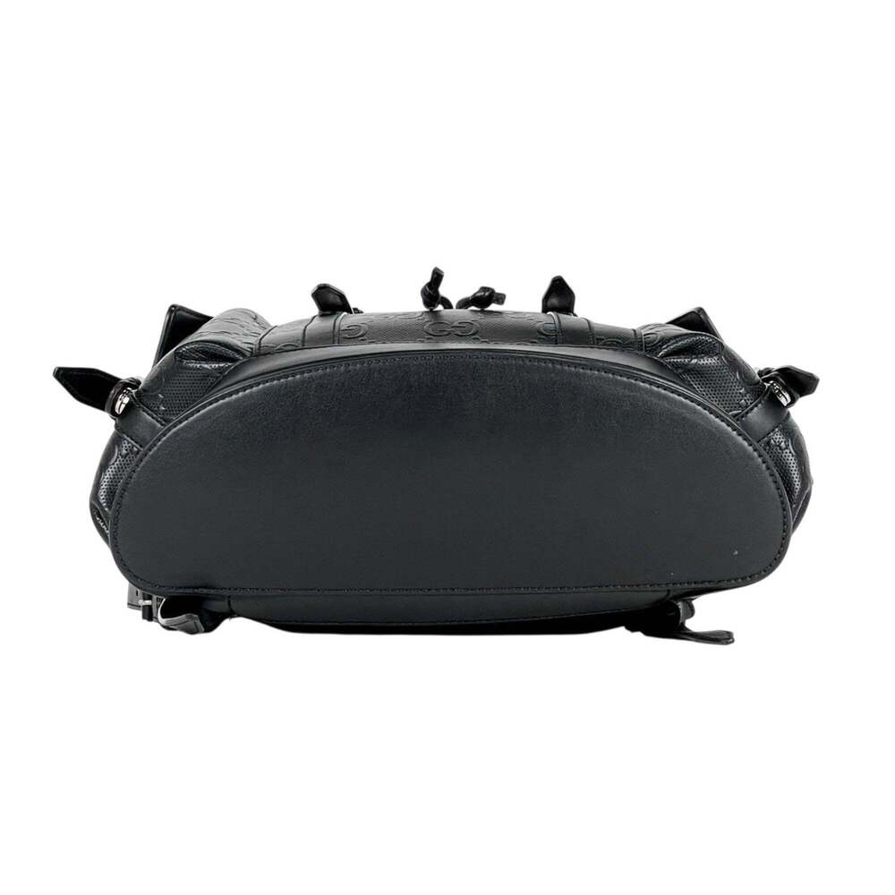 Gucci GG pattern backpack, embossed leather, blac… - image 6